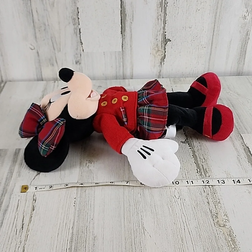 Disney Minnie Mouse Disney Store Holiday 2016 plaid skirt and bow